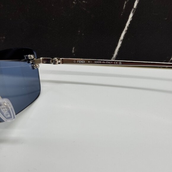 NEW FENDI FE4172US 16X SILVER/BLUE SUNGLASSES WOMEN FENDI - Picture 9 of 11